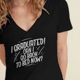 Graduation Can I Go Back To Bed Shirt Women's Jersey Short Sleeve Deep V-Neck Tshirt