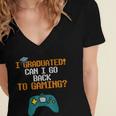 Graduation I Graduated Can I Go Back To Gaming Women's Jersey Short Sleeve Deep V-Neck Tshirt