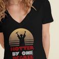 Graduation Hotter By One Degree T-Shirt Women's Jersey Short Sleeve Deep V-Neck Tshirt