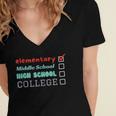 Graduation Promotion Elementary School To Junior High Women's Jersey Short Sleeve Deep V-Neck Tshirt