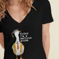 Graduation Senior Silly Goose Today Im A Serious Goose Women's Jersey Short Sleeve Deep V-Neck Tshirt