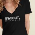 Graduation Shirt 2018 Hashtag WeOutShirt Women's Jersey Short Sleeve Deep V-Neck Tshirt