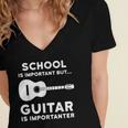 Graduation Shirt For Guitar Players & Band Member Women's Jersey Short Sleeve Deep V-Neck Tshirt