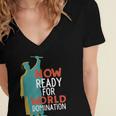 Graduation T-Shirt For College n High School Grad Women's Jersey Short Sleeve Deep V-Neck Tshirt