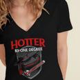GraduationShirt Hotter By One Degree Women's Jersey Short Sleeve Deep V-Neck Tshirt