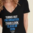 Graduation Turns Out Im Smarter Than I Look Women's Jersey Short Sleeve Deep V-Neck Tshirt