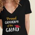 Grandpa Of Graduate Shirt Proud Grandfather Graduation Tee Women's Jersey Short Sleeve Deep V-Neck Tshirt