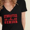 Gymnastics Senior Night Gymnastics Senior 2026 Graduation 7 Women's Jersey Short Sleeve Deep V-Neck Tshirt