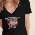 Happy Valentines Day To Myself Introvert Humor Women's Jersey Short Sleeve Deep V-Neck Tshirt Happy Valentines Day To Myself Introvert Humor Women's Jersey Short Sleeve Deep V-Neck Tshirt