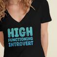 High Functioning Introvert Sarcasm Sarcastic Grunge Women's Jersey Short Sleeve Deep V-Neck Tshirt High Functioning Introvert Sarcasm Sarcastic Grunge Women's Jersey Short Sleeve Deep V-Neck Tshirt