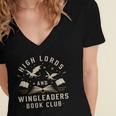 High Lords & Wingleaders Fantasy Reader Book Club Dragons Women's Jersey Short Sleeve Deep V-Neck Tshirt
