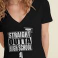 High School Graduation For Him Her 2017 Tshirt Women's Jersey Short Sleeve Deep V-Neck Tshirt