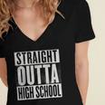 High School Graduation 2018 Grad For Him And Her Women's Jersey Short Sleeve Deep V-Neck Tshirt