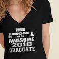 High School Graduation MomShirt College Graduation Women's Jersey Short Sleeve Deep V-Neck Tshirt