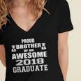 High School Graduation Shirt College Graduation Brother Women's Jersey Short Sleeve Deep V-Neck Tshirt