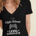 High School Graduation Shirt Video Gamer Nerd Geek Game Women's Jersey Short Sleeve Deep V-Neck Tshirt