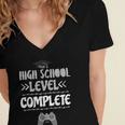 High School Graduation Shirt Video Gamer Graduation Women's Jersey Short Sleeve Deep V-Neck Tshirt
