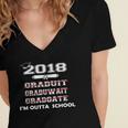 High School GraduationShirt College Graduation Women's Jersey Short Sleeve Deep V-Neck Tshirt