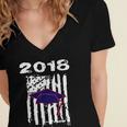 High School GraduationShirt Flag College Graduation Women's Jersey Short Sleeve Deep V-Neck Tshirt