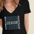 Hockey Senior Night Hockey Senior 2025 Graduation 50 Women's Jersey Short Sleeve Deep V-Neck Tshirt