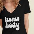 Homebody Introvert I Want To Stay Home Quiet Please Women's Jersey Short Sleeve Deep V-Neck Tshirt Homebody Introvert I Want To Stay Home Quiet Please Women's Jersey Short Sleeve Deep V-Neck Tshirt