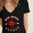 Now Hotter By One Degree Graduation 2018Shirt Women's Jersey Short Sleeve Deep V-Neck Tshirt