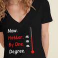 Now Hotter By One Degree Shirt Graduation For Her 2020 Women's Jersey Short Sleeve Deep V-Neck Tshirt