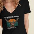 Hunting For My Sanity Introvert Hunter Antisocial Women's Jersey Short Sleeve Deep V-Neck Tshirt Hunting For My Sanity Introvert Hunter Antisocial Women's Jersey Short Sleeve Deep V-Neck Tshirt