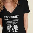 Huntrovert Introvert Hunting Women's Jersey Short Sleeve Deep V-Neck Tshirt Huntrovert Introvert Hunting Women's Jersey Short Sleeve Deep V-Neck Tshirt