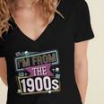 I'm From The 1900s Women's Jersey Short Sleeve Deep V-Neck Tshirt