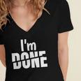 I'm Done Sarcastic Introvert Introversion Women's Jersey Short Sleeve Deep V-Neck Tshirt I'm Done Sarcastic Introvert Introversion Women's Jersey Short Sleeve Deep V-Neck Tshirt