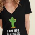 I'm Not A Hugger Cactus Not a Hugger Introvert Cute Women's Jersey Short Sleeve Deep V-Neck Tshirt I'm Not A Hugger Cactus Not a Hugger Introvert Cute Women's Jersey Short Sleeve Deep V-Neck Tshirt
