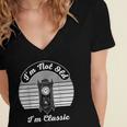 I'm Not Old I'm Classic Nostalgia Women's Jersey Short Sleeve Deep V-Neck Tshirt