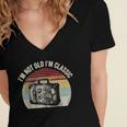 I'm Not Old I'm Classic Travel Nostalgia Women's Jersey Short Sleeve Deep V-Neck Tshirt