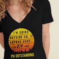 I'm Outstanding Retro Introvert Mountain Trip Lover Women's Jersey Short Sleeve Deep V-Neck Tshirt I'm Outstanding Retro Introvert Mountain Trip Lover Women's Jersey Short Sleeve Deep V-Neck Tshirt