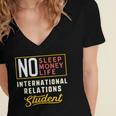 International Relations Major Student Shirt Graduation Women's Jersey Short Sleeve Deep V-Neck Tshirt