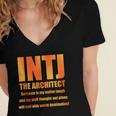 INTJ Architect Personality Introvert Sarcastic Orange Women's Jersey Short Sleeve Deep V-Neck Tshirt INTJ Architect Personality Introvert Sarcastic Orange Women's Jersey Short Sleeve Deep V-Neck Tshirt