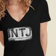 INTJ Personality Type Introvert INTJ Women's Jersey Short Sleeve Deep V-Neck Tshirt INTJ Personality Type Introvert INTJ Women's Jersey Short Sleeve Deep V-Neck Tshirt