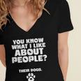 Introvert Animal Dog Owner Women's Jersey Short Sleeve Deep V-Neck Tshirt Introvert Animal Dog Owner Women's Jersey Short Sleeve Deep V-Neck Tshirt