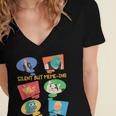 Introvert Anti People Antisocial Social Media Meme Lovers Women's Jersey Short Sleeve Deep V-Neck Tshirt