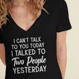 Introvert Antisocial I Can't Talk To You Today Humor Women's Jersey Short Sleeve Deep V-Neck Tshirt Introvert Antisocial I Can't Talk To You Today Humor Women's Jersey Short Sleeve Deep V-Neck Tshirt