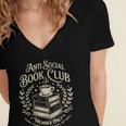 Introvert Books Club Member Coffee Book Lovers Vintage Women's Jersey Short Sleeve Deep V-Neck Tshirt Introvert Books Club Member Coffee Book Lovers Vintage Women's Jersey Short Sleeve Deep V-Neck Tshirt