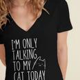 Introvert Cat Lover Kitten Kitty Cat Mom Cat Dad Pet Lover Women's Jersey Short Sleeve Deep V-Neck Tshirt Introvert Cat Lover Kitten Kitty Cat Mom Cat Dad Pet Lover Women's Jersey Short Sleeve Deep V-Neck Tshirt