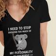 Introvert Fact Anti Socializing Extroversion Personality Women's Jersey Short Sleeve Deep V-Neck Tshirt Introvert Fact Anti Socializing Extroversion Personality Women's Jersey Short Sleeve Deep V-Neck Tshirt