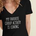 Introvert My Favorite Group Activity Is Leaving Women's Jersey Short Sleeve Deep V-Neck Tshirt Introvert My Favorite Group Activity Is Leaving Women's Jersey Short Sleeve Deep V-Neck Tshirt