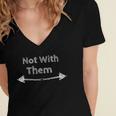 Introvert Loner Teen Family Reunion Group Women's Jersey Short Sleeve Deep V-Neck Tshirt