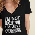Introvert Quote Women's Jersey Short Sleeve Deep V-Neck Tshirt Introvert Quote Women's Jersey Short Sleeve Deep V-Neck Tshirt