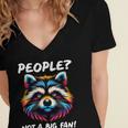 Introvert Raccoon Sarcasm Anti Social Women's Jersey Short Sleeve Deep V-Neck Tshirt Introvert Raccoon Sarcasm Anti Social Women's Jersey Short Sleeve Deep V-Neck Tshirt