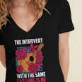 Introvert Singers Singing Sad Song Classical Music Lovers Women's Jersey Short Sleeve Deep V-Neck Tshirt Introvert Singers Singing Sad Song Classical Music Lovers Women's Jersey Short Sleeve Deep V-Neck Tshirt