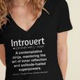 Introvert Women's Jersey Short Sleeve Deep V-Neck Tshirt Introvert Women's Jersey Short Sleeve Deep V-Neck Tshirt